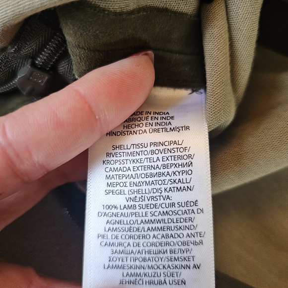 Polo by Ralph Lauren Women's Lambskin Suede Skinny Pants With Ankle Zipper - Picture 4 of 4